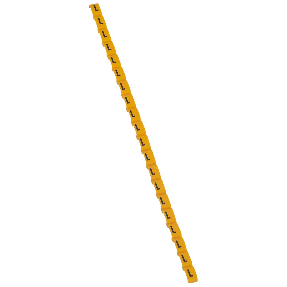 MARCADOR P/CABLE LETRA L AMARILLO DUPLIX 038421