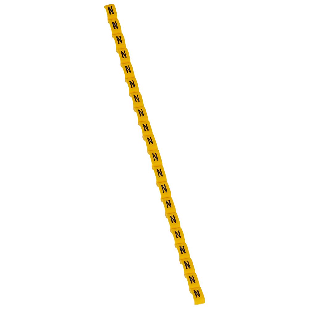 MARCADOR P/CABLE LETRA N AMARILLO DUPLIX 038423