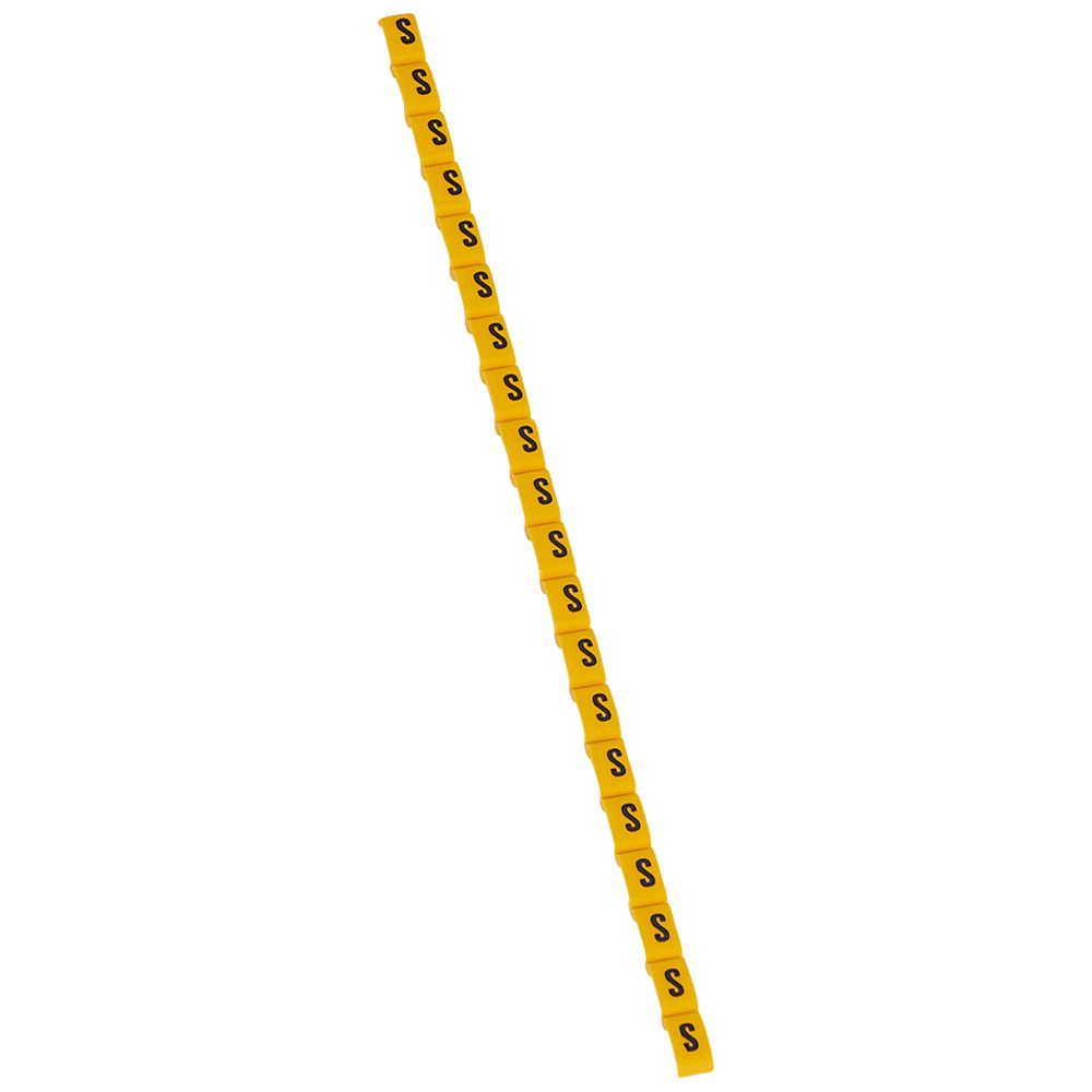 MARCADOR P/CABLE LETRA S AMARILLO DUPLIX 038428