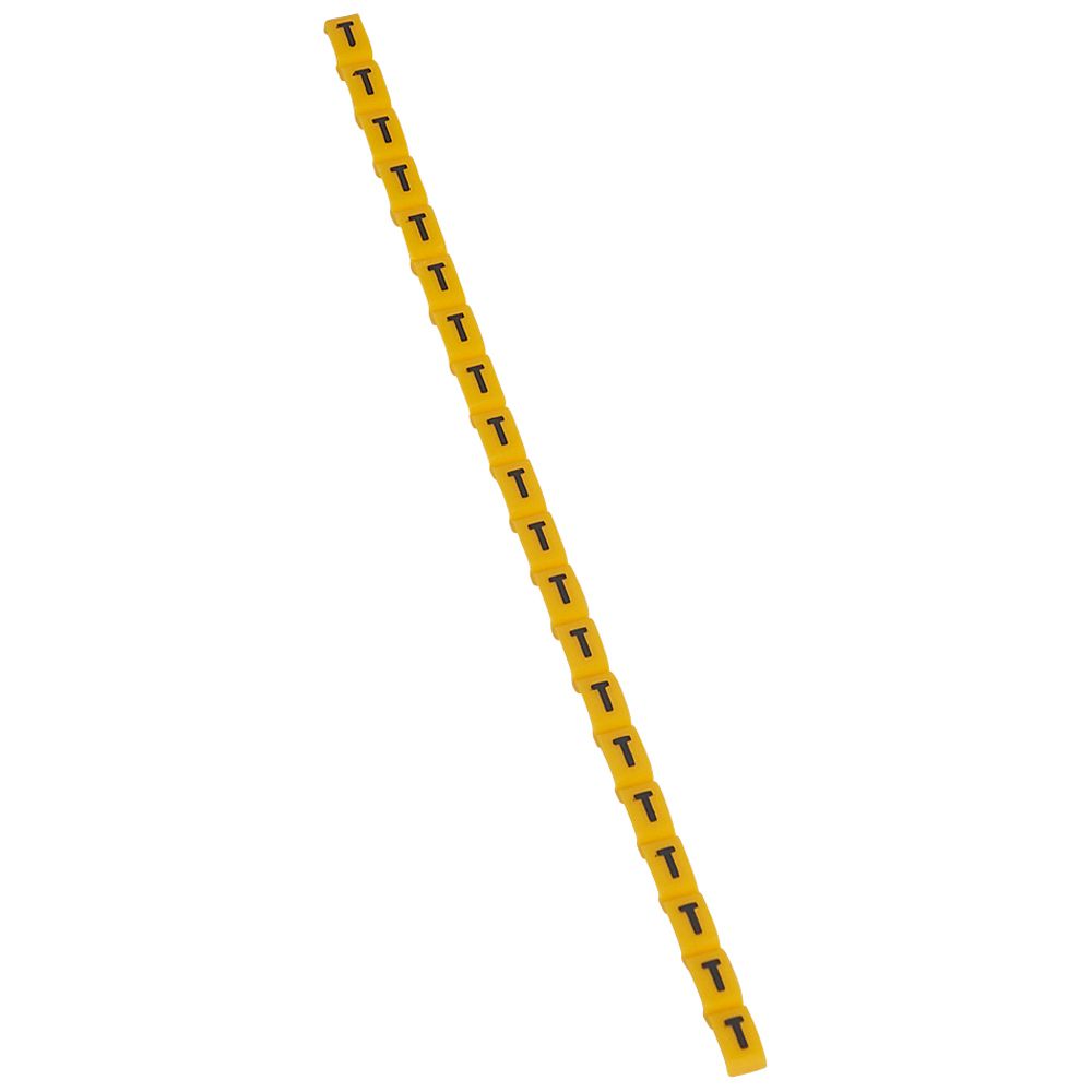 MARCADOR P/CABLE LETRA T AMARILLO DUPLIX 038429