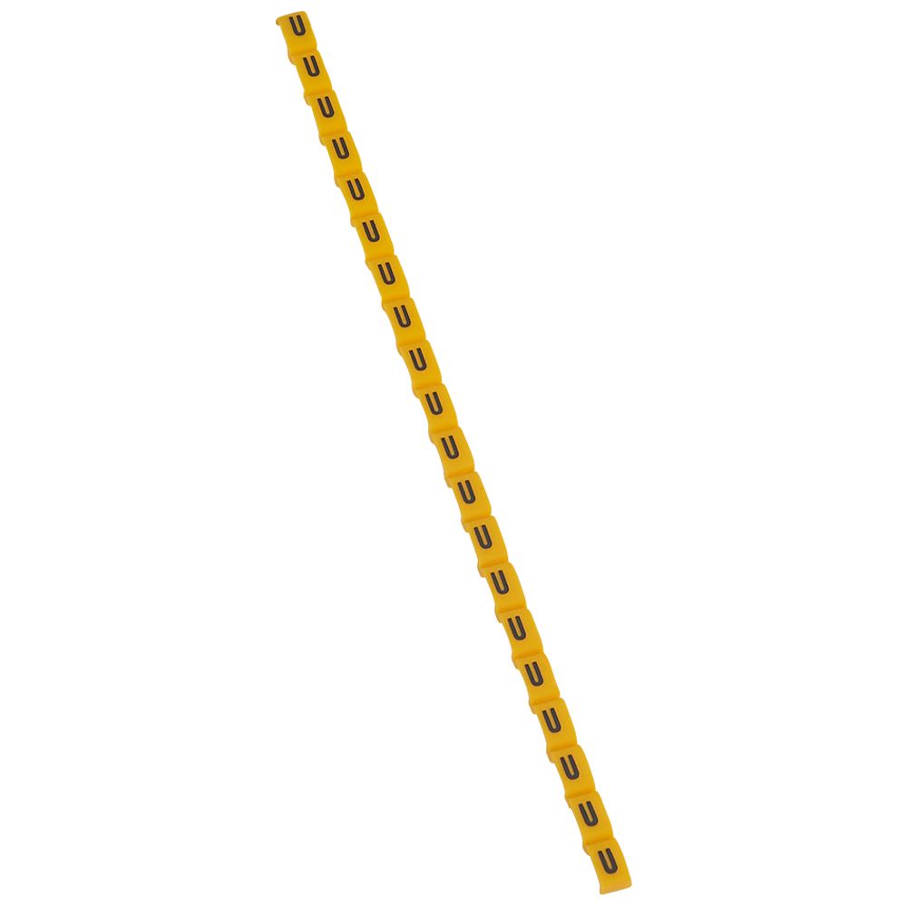 MARCADOR P/CABLE LETRA U AMARILLO DUPLIX 038430
