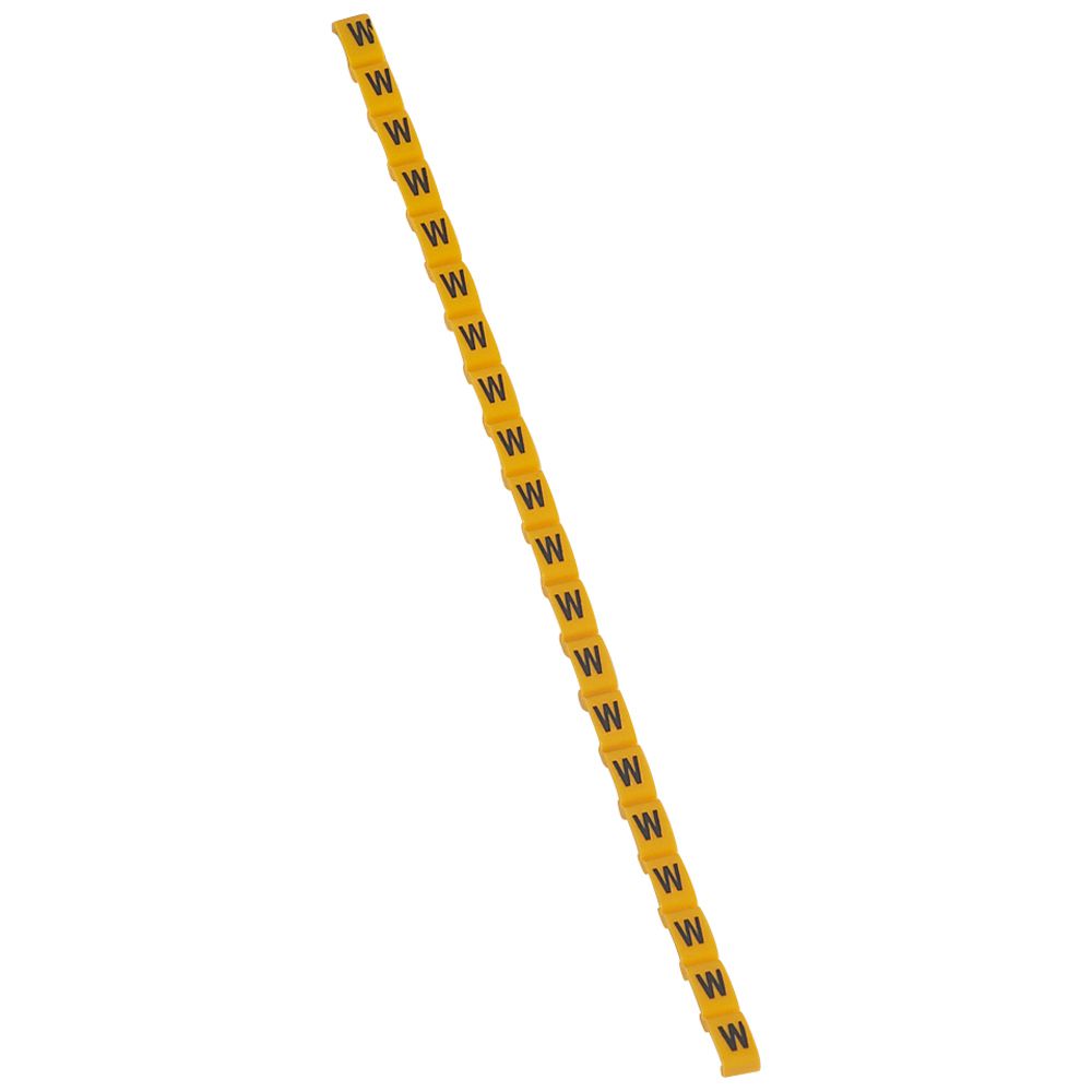 MARCADOR P/CABLE LETRA W AMARILLO DUPLIX 038432