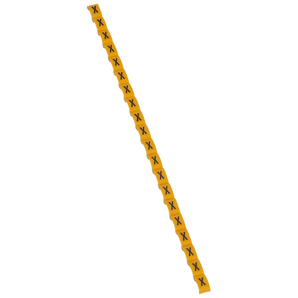 MARCADOR P/CABLE LETRA X AMARILLO DUPLIX 038433