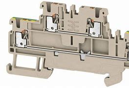 BORNERA CONEXION 2 PISOS BEIGE 4MM2 PUSH IN A2T4