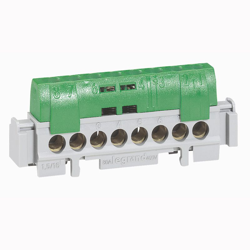 REGLETA VERDE TIERRA C/21 ENTRADAS P/CONECTOR 004836