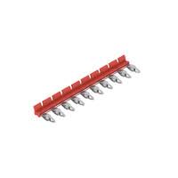 PUENTE UNION P/BORNERA CONEXION 10P TRANSVERSAL ROJO TCC