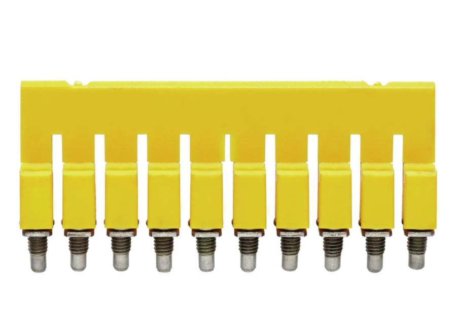 PUENTE UNION P/BORNERA CONEXION 10P TRANSVERSAL 2.5MM2 WQV2.5/10