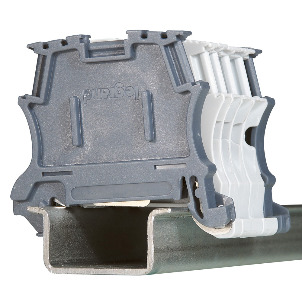 TOPE DE FIJACION Y/O TAPA FINAL PASO 6MM PARA BORNES DE 1 PISO PASOS 5-6-8-10MM 37510