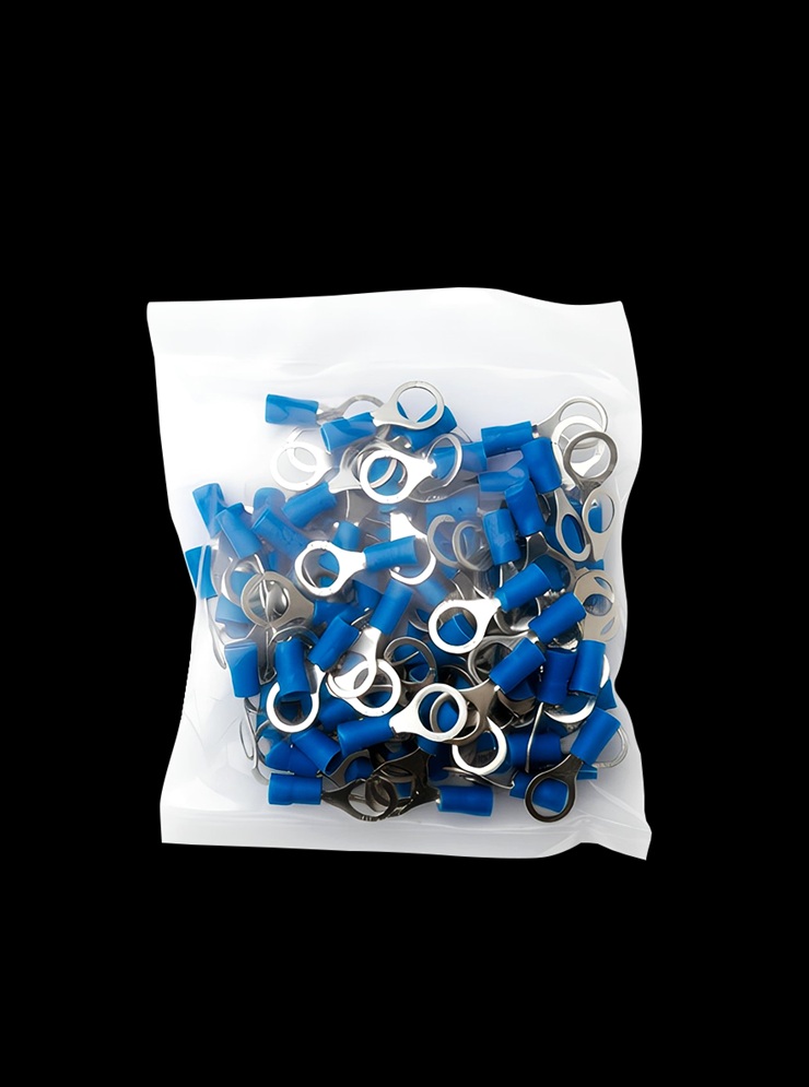 TERMINAL OJAL AISLADO Ø 5/16" 14-16AWG AZUL C/100 UND RV2-8