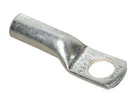 TERMINAL COMPRESION 8AWG BARRIL CORTO 1PERF Ø 1/4" CU ESTAÑ. 35A