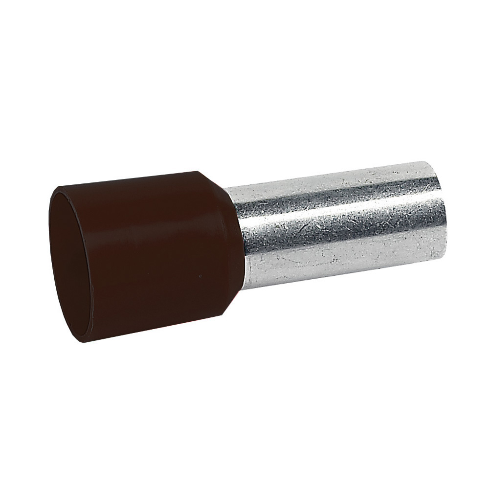 TERMINAL TUBULAR SIMPLE AISLADO 25MM2 NEGRO STARFIX 037671