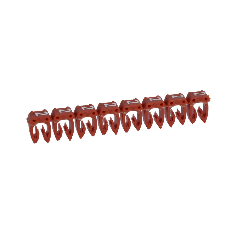 MARCADOR P/CABLE 0.15-0.5MM2 NRO 2 ROJO CAB3 038102