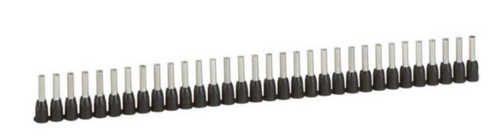 TERMINAL TUBULAR SIMPLE AISLADO 1.5MM2 NEGRO STARFIX 037664