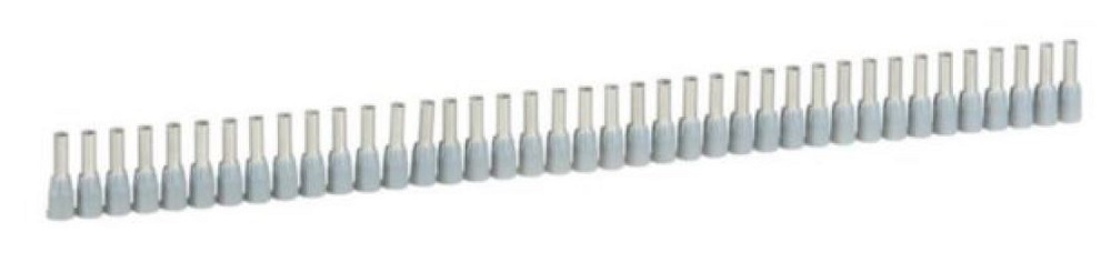 TERMINAL TUBULAR SIMPLE AISLADO 2.5MM2 GRIS STARFIX 037666