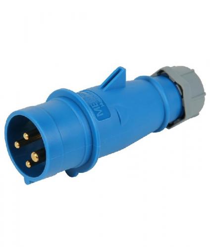 ENCHUFE IND AEREO 3P+T 16A 230V AZUL 9H IP44 251