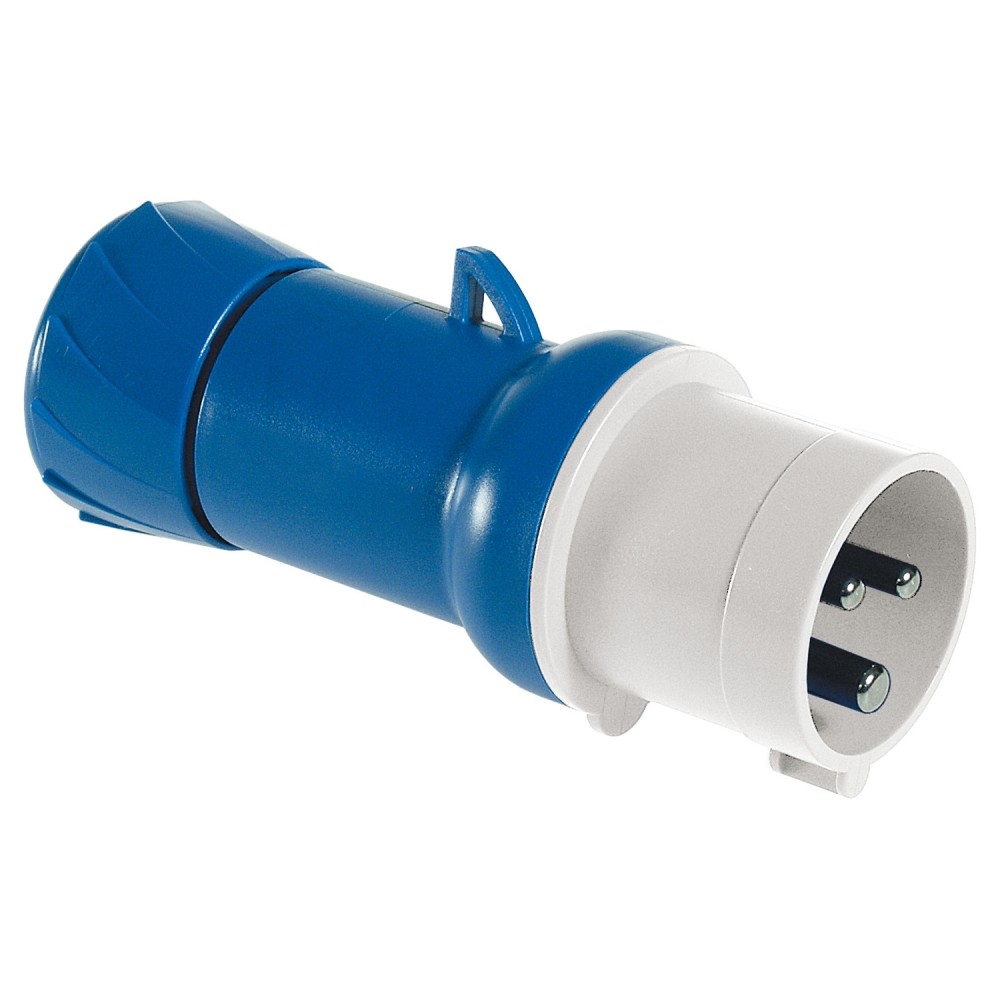 ENCHUFE IND AEREO 2P+T 16A 200/250VAC AZUL 6H IP44 PKE16M423