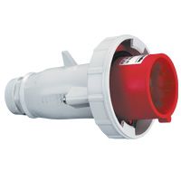 ENCHUFE IND AEREO 3P+T 32A 200/250VAC AZUL 9H IP67 555435