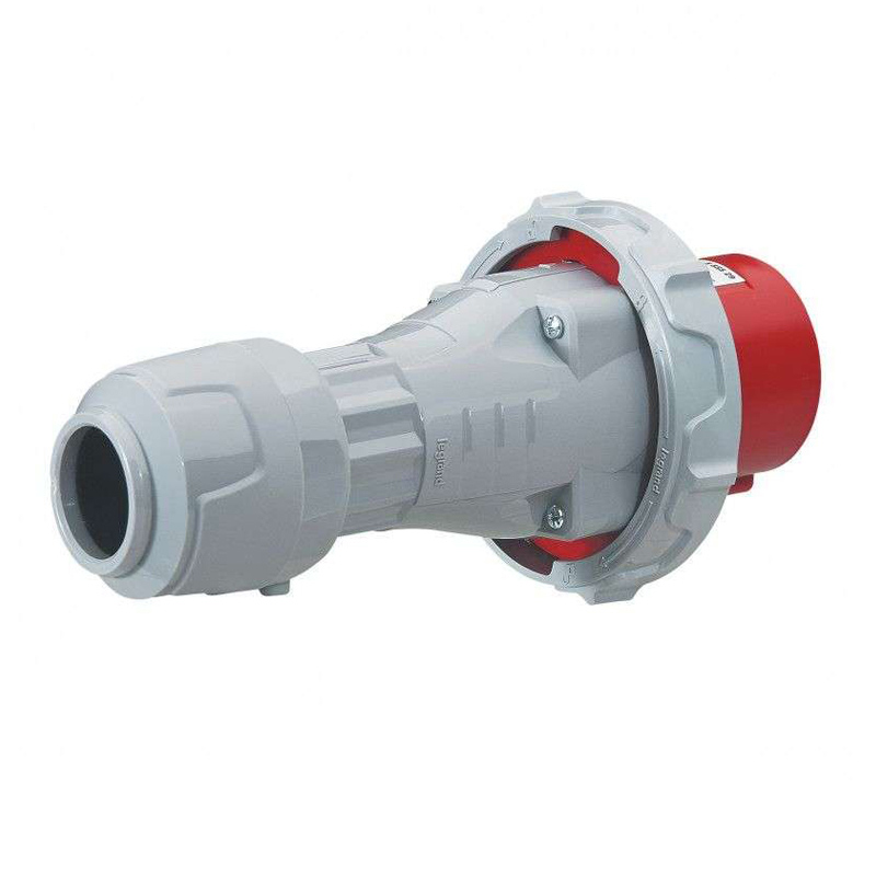 ENCHUFE IND AEREO 3P+T 63A 380/415VAC ROJO 6H IP67 555528