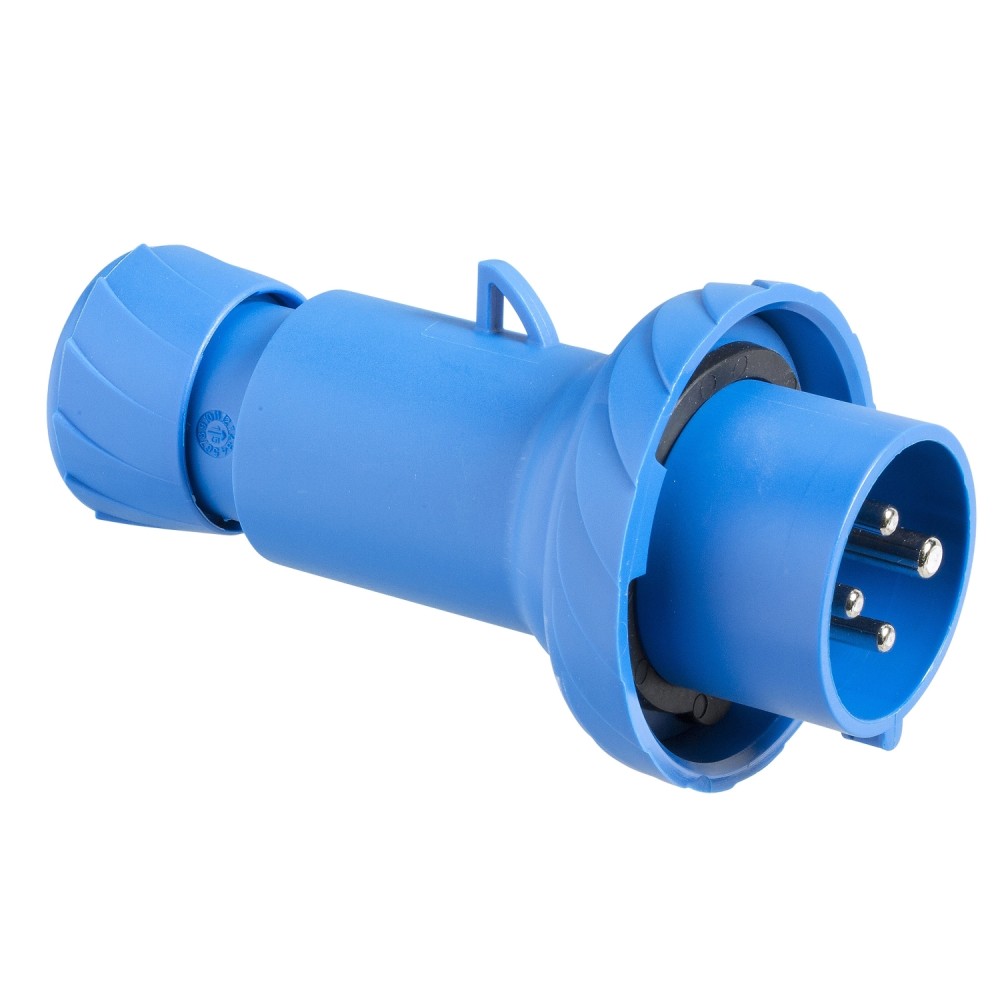 ENCHUFE IND AEREO 3P+T 32A 200/250VAC AZUL 9H IP67 PKX32M724