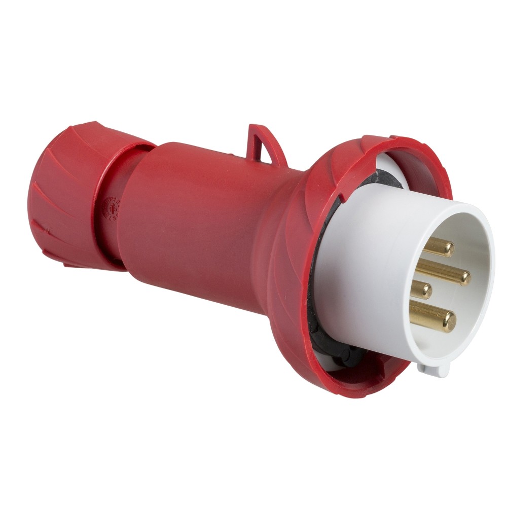 ENCHUFE IND AEREO 3P+T 16A 380/415VAC ROJO 6H IP67 PKE16M734