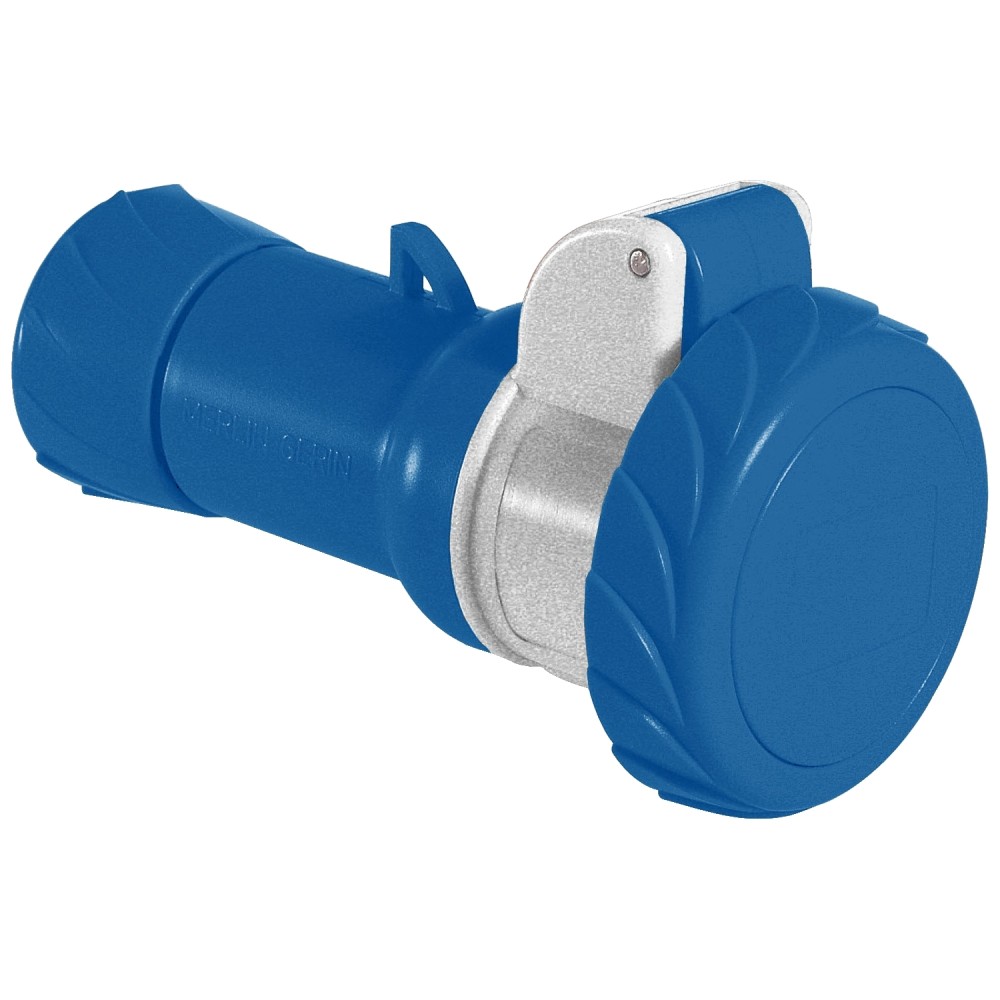 TOMA INDUSTRIAL AEREO 2P+T 32A 250VAC AZUL 6H IP67 PKF32M723