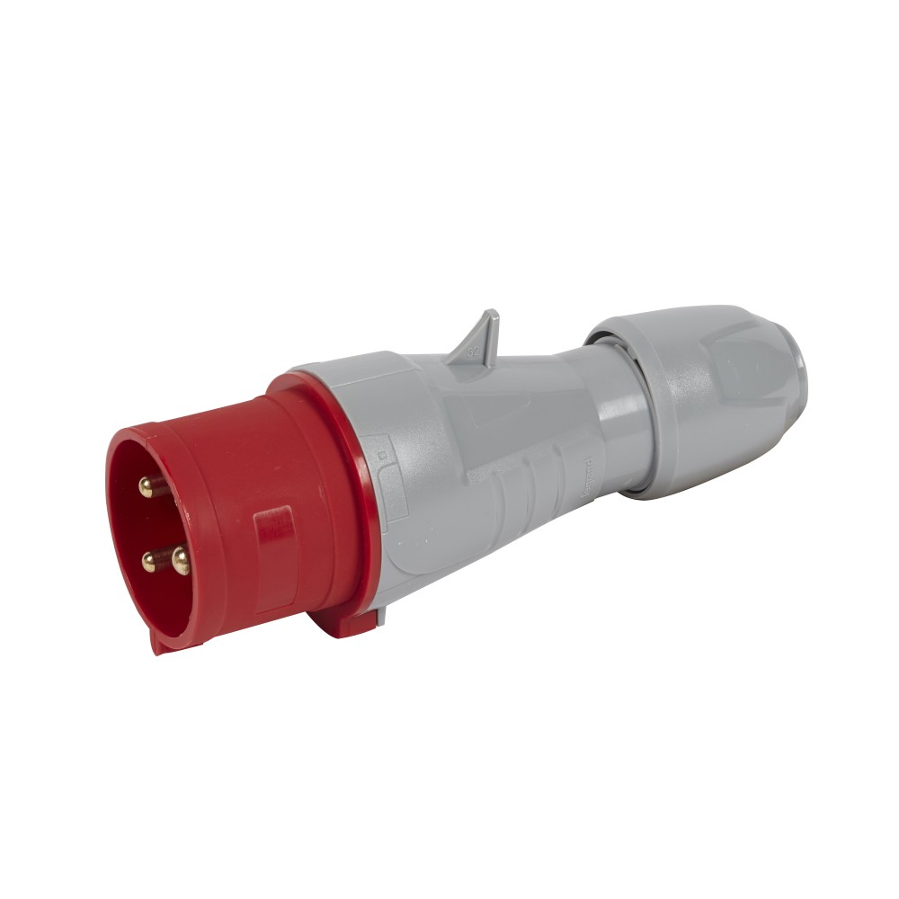 ENCHUFE IND AEREO 2P+T 32A 380/415VAC ROJO 9H IP44 555237
