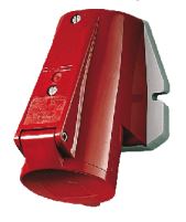 TOMA INDUSTRIAL ADOSABLE 3P+N+T 16A 380/415VAC ROJO 6H IP67 9342