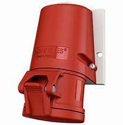 TOMA INDUSTRIAL ADOSABLE 3P+T 32A 400V ROJO 6H IP44 27006