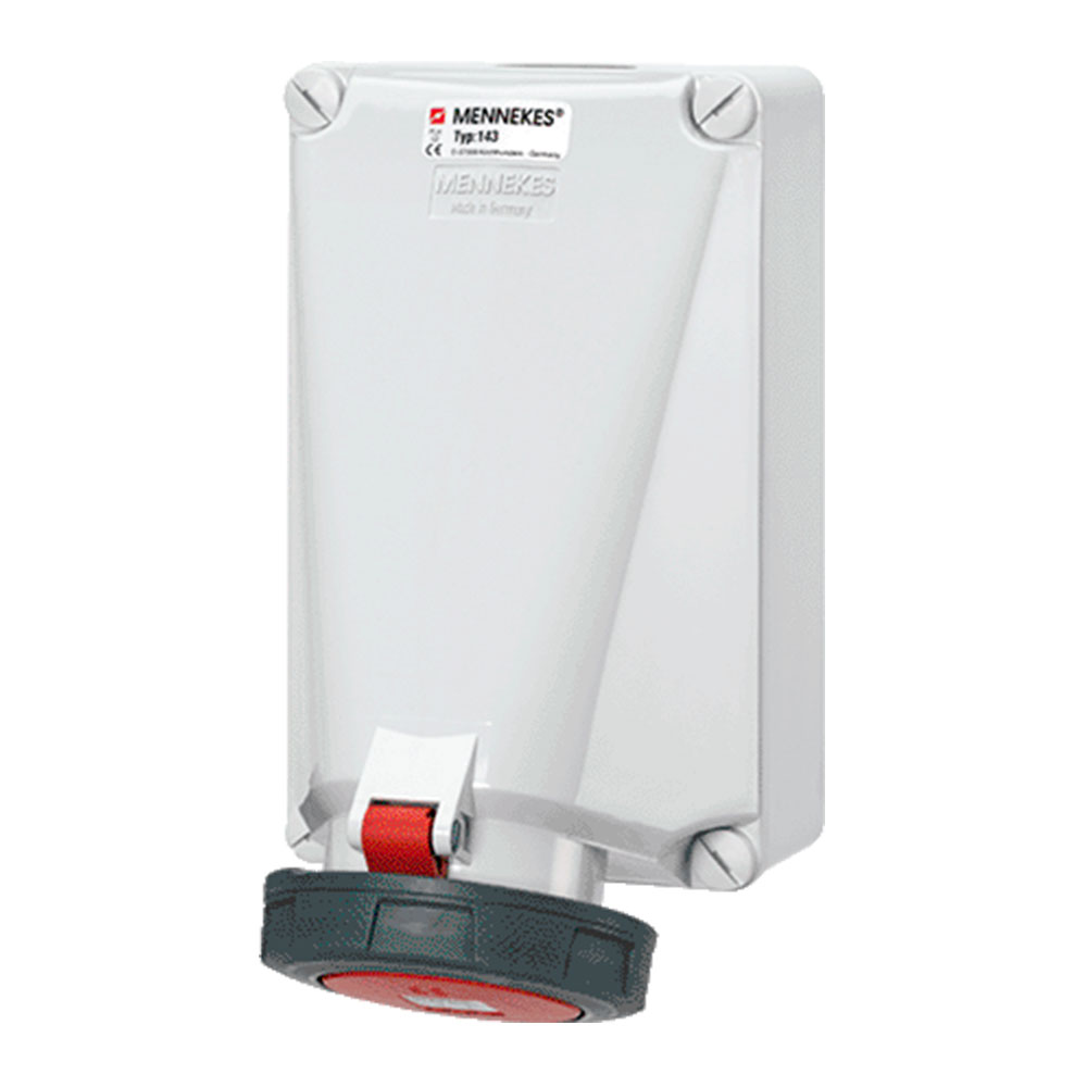 TOMA VISIBLE 125 A.3P+T 415V.ROJO 6H IP67 139 MENNEKES