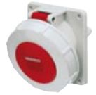 TOMA INDUSTRIAL EMPOTRADO 3P+T 32A 230V AZUL 9H IP67 1505