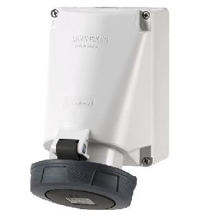 TOMA INDUSTRIAL ADOSABLE 3P+T 63A 500V NEGRO 7H IP67 133A