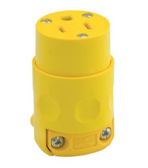 TOMACORRIENTE AEREO PVC 2P+T 15A 125V AMARILLO 515CV