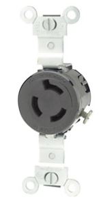 TOMACORRIENTE EMP NEGRO 2P 15A 250V NEMA 6-15R GRADO INDUSTRIAL 4560