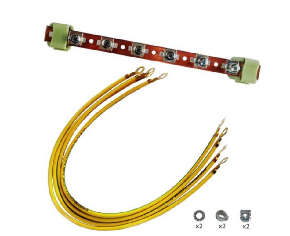 KIT PUESTA TIERRA + BARRA COLECTORA RACK DE SERVIDOR 19" LINKEO 446898