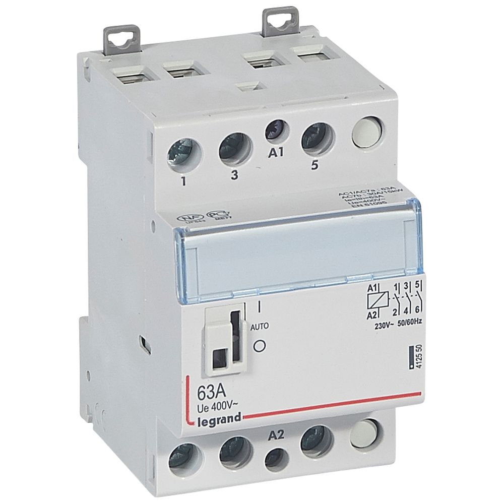 CONTACTOR 3P 63A 230VAC 3NA 3 MOD CX3 412550