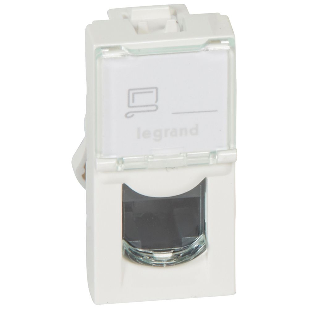 DADO TOMA RED RJ45 UTP CAT5 1 MOD BLANCO MOSAIC 076551