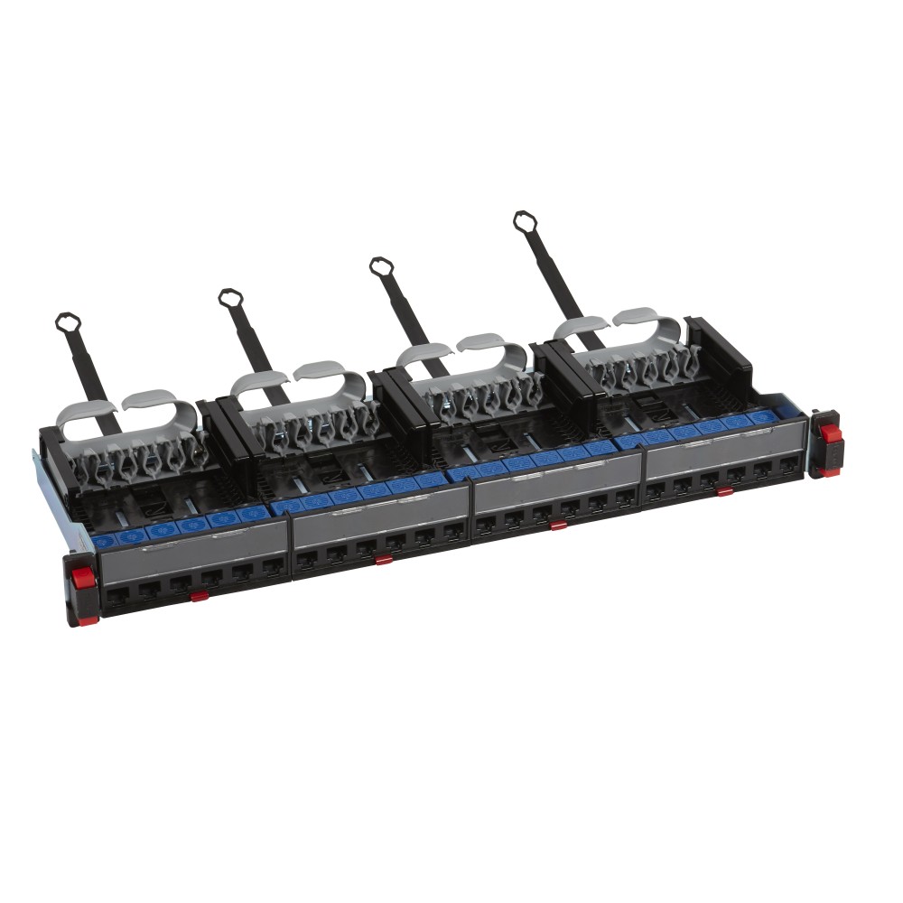 PATCH PANEL MODULAR CARGADO 24 PUERTOS 19" CAT6 RJ45 U/UTP 1U LCS3 033760