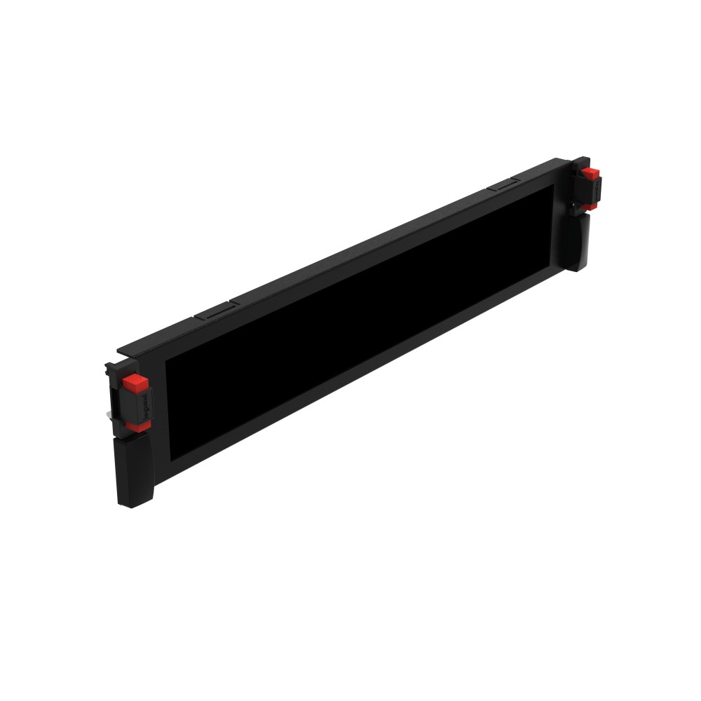 PANEL CON ESCOBILLAS 2U METAL CON TORNILLOS 46531