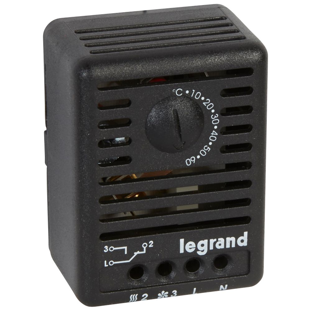 TERMOSTATO - PARA GABINETES DE 19'' - 5 A 60 °C - 12 A 250 V~ 34848