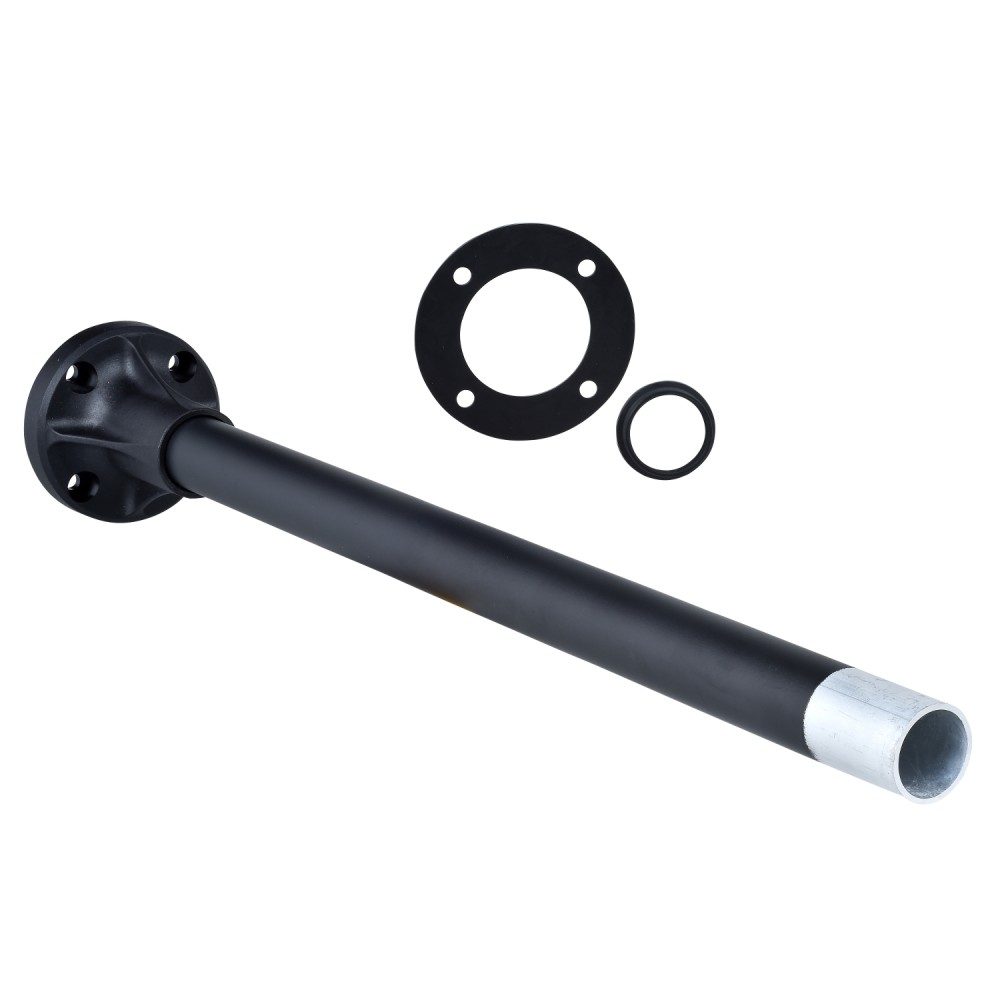 TUBO ALUMINIO C/SOPORTE PLASTICO 400MM NEGRO HARMONY XVBZ03