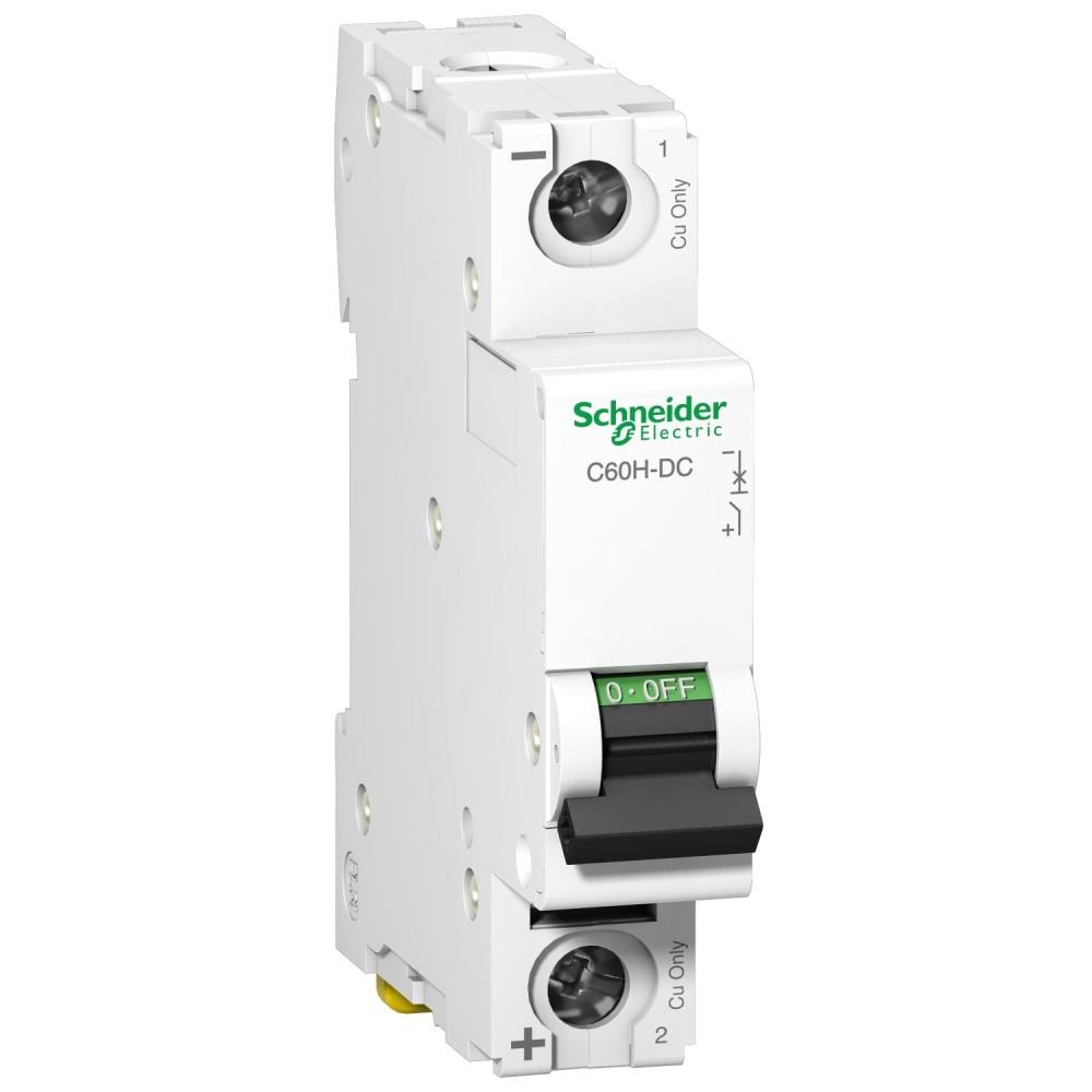 INTERRUPTOR AUT TERMOMAG P/RIEL 1P 6A 220/250VDC 10/6KA C60H-DC A9N61506