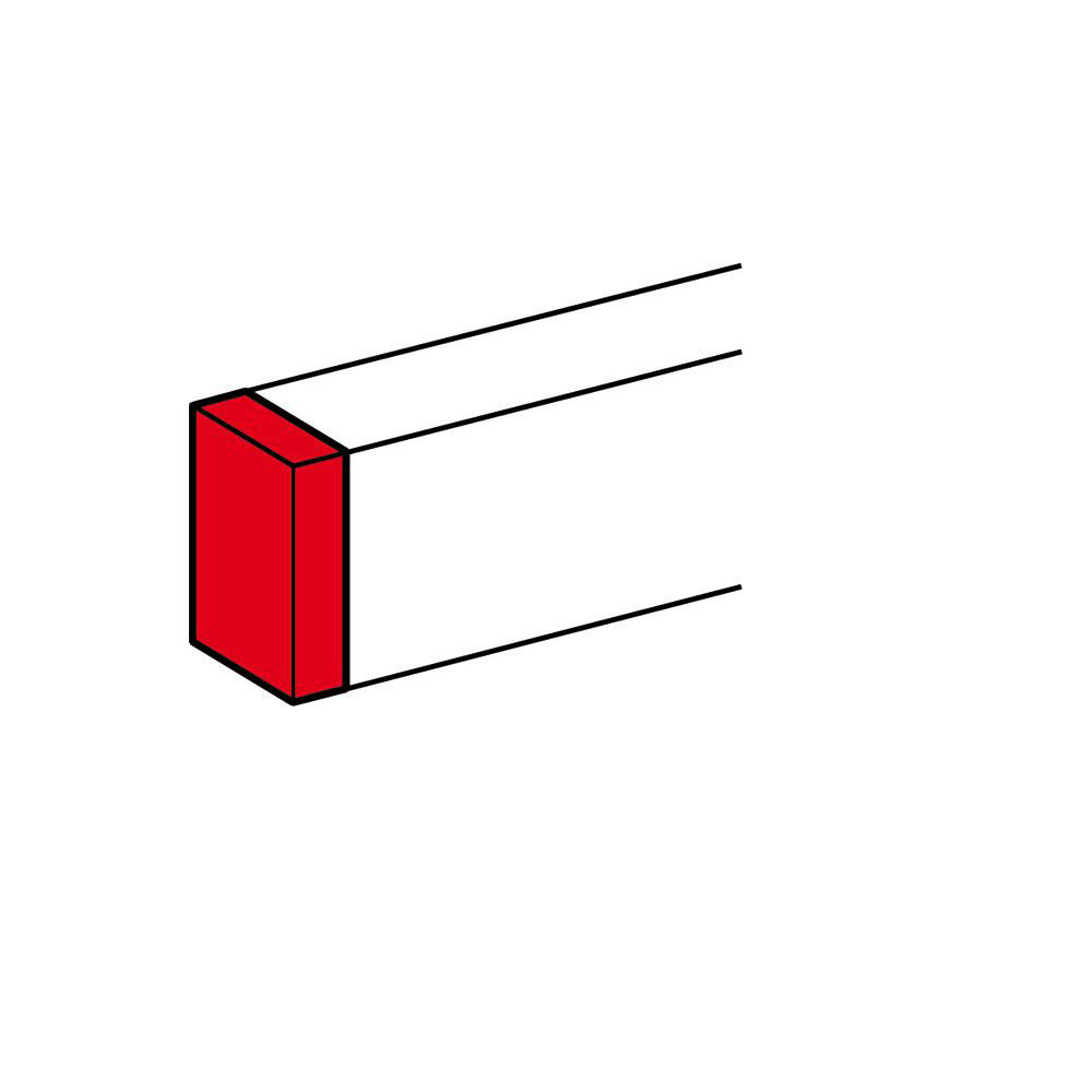 TAPA FINAL BLANCO 80X35MM P/CANALETA DLP 010722