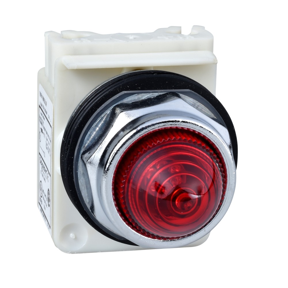 PILOTO D/SEÑALIZACIÓN LED INTEGRADO 30MM 9001K ROJO 120 VAC/VDC 9001KP38LRR9