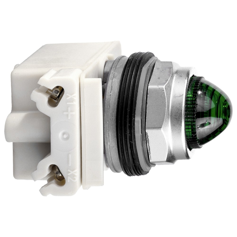 LUZ PILOTO METAL VERDE 30MM 120VAC/DC LED 9001KP38LGG9