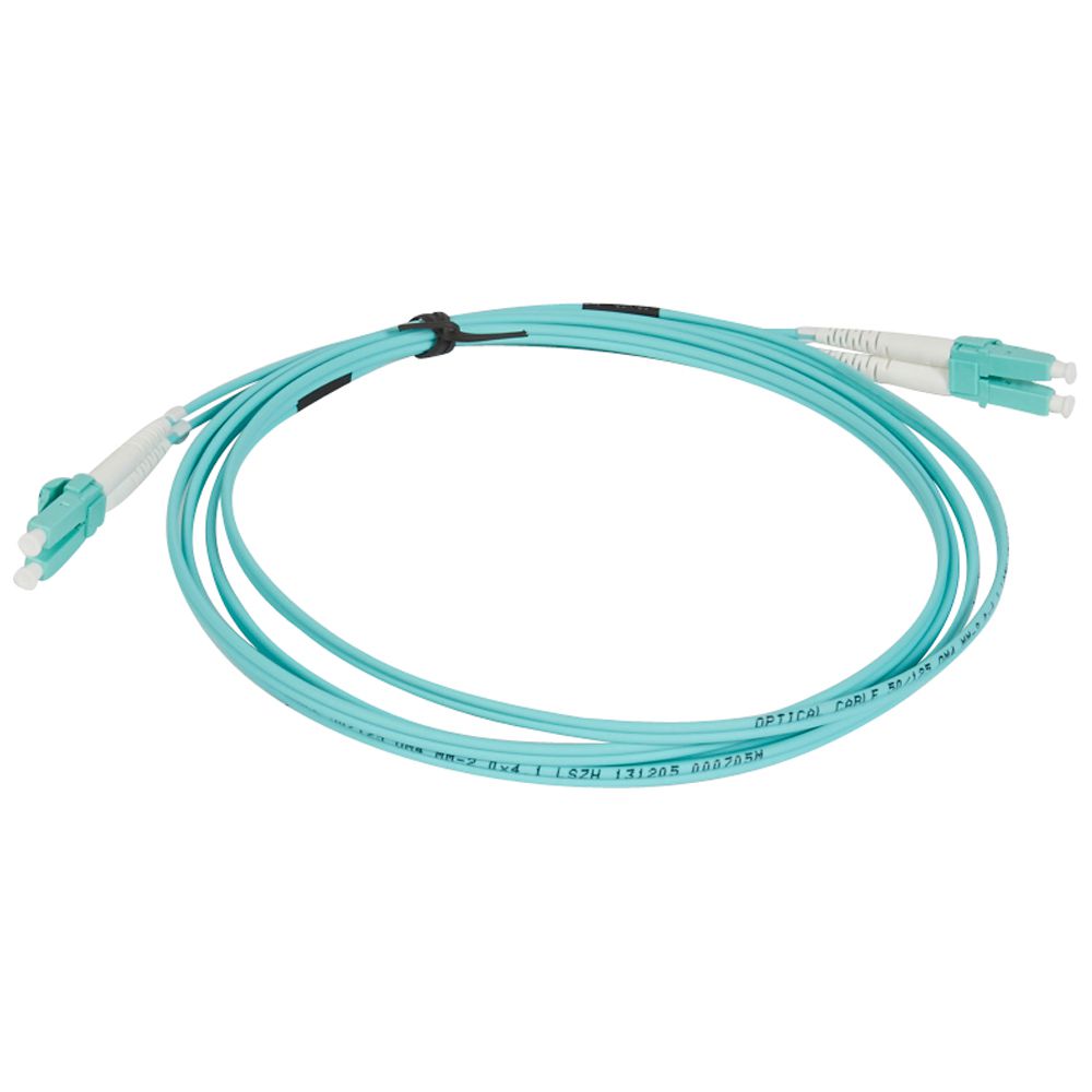 PATCH CORD DUPLEX LSZH LC-LC OM4 AQUA X 2MTS LCS3 032635